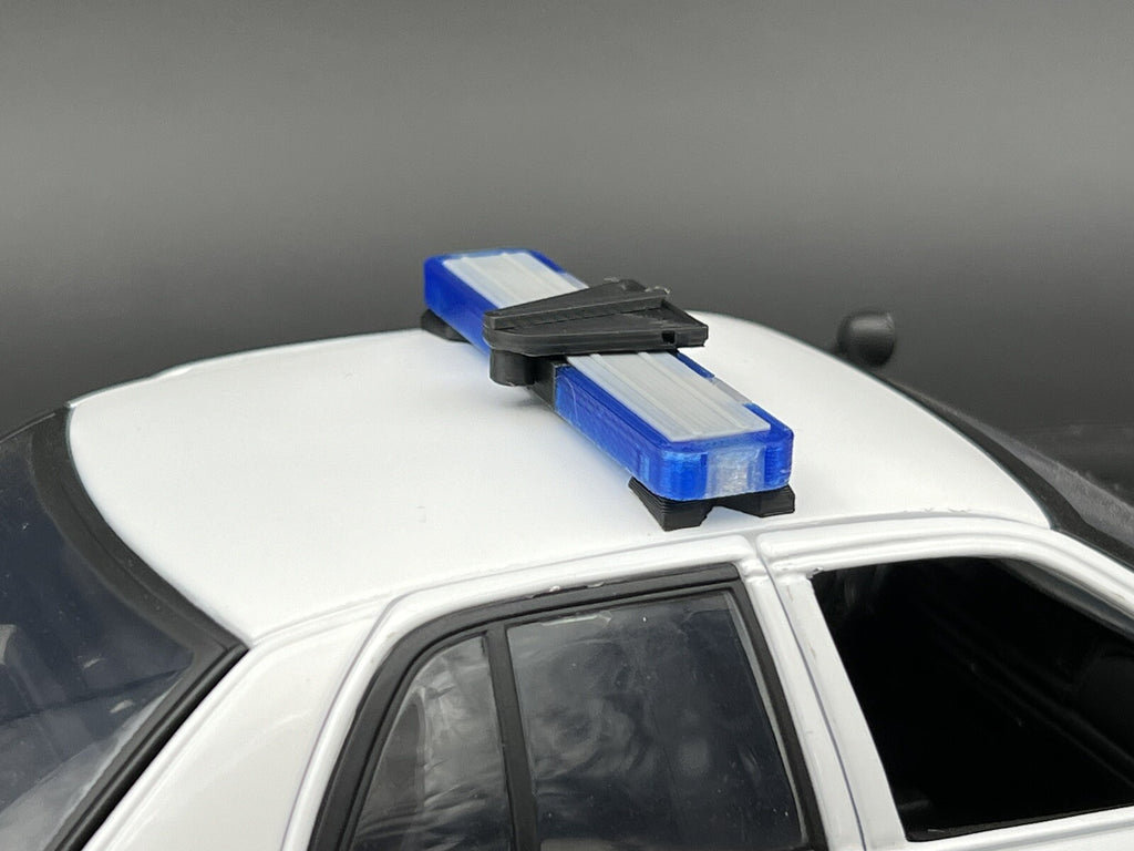 1/32 Whelen Edge Lightbar Blue w/ Speaker Highway Patrol State Police14