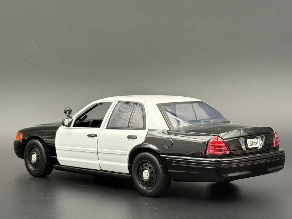 4 Pack 1/18 Scale Model 2006 Steel Wheel For Motormax Crown Victoria Police 18665