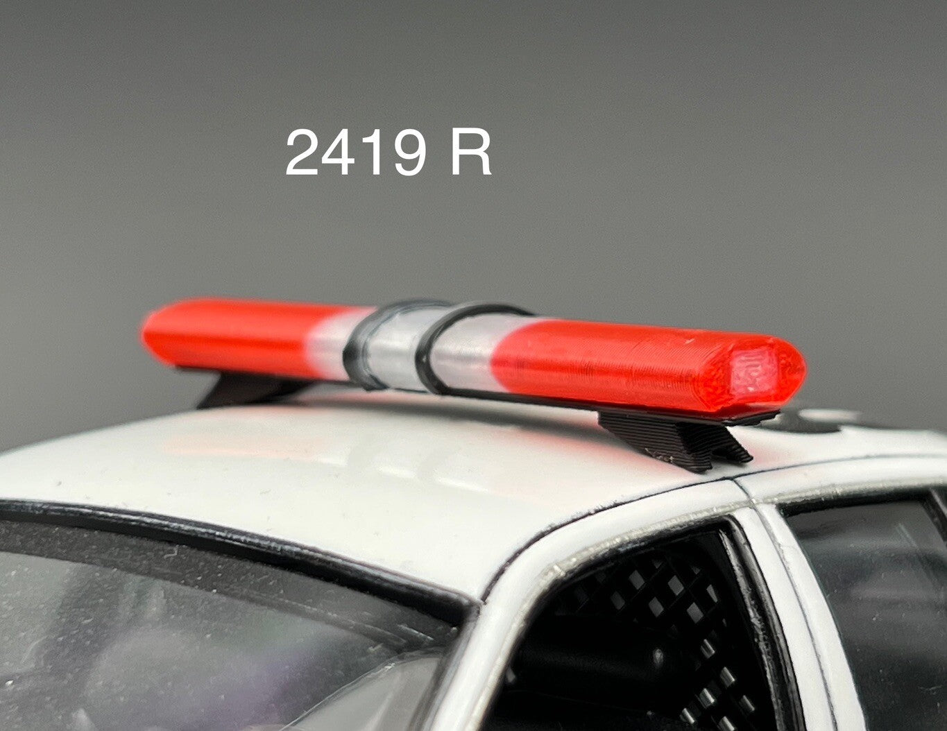 1/24 25 LED Ready Jetstrobe Jetstream Lightbar Red Clear Police Sheriff Fire EMS0