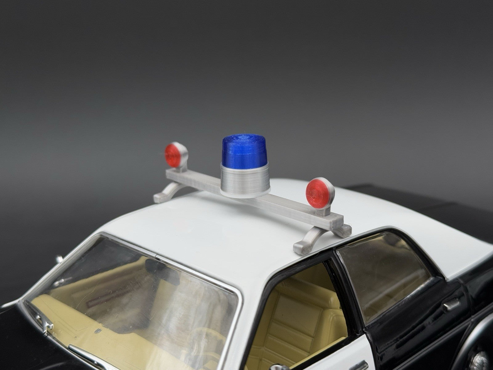 1/24 25 Scale Visibar CJ 184 284 Red Beacon Blue Lollipop Police Light 2456RBR11