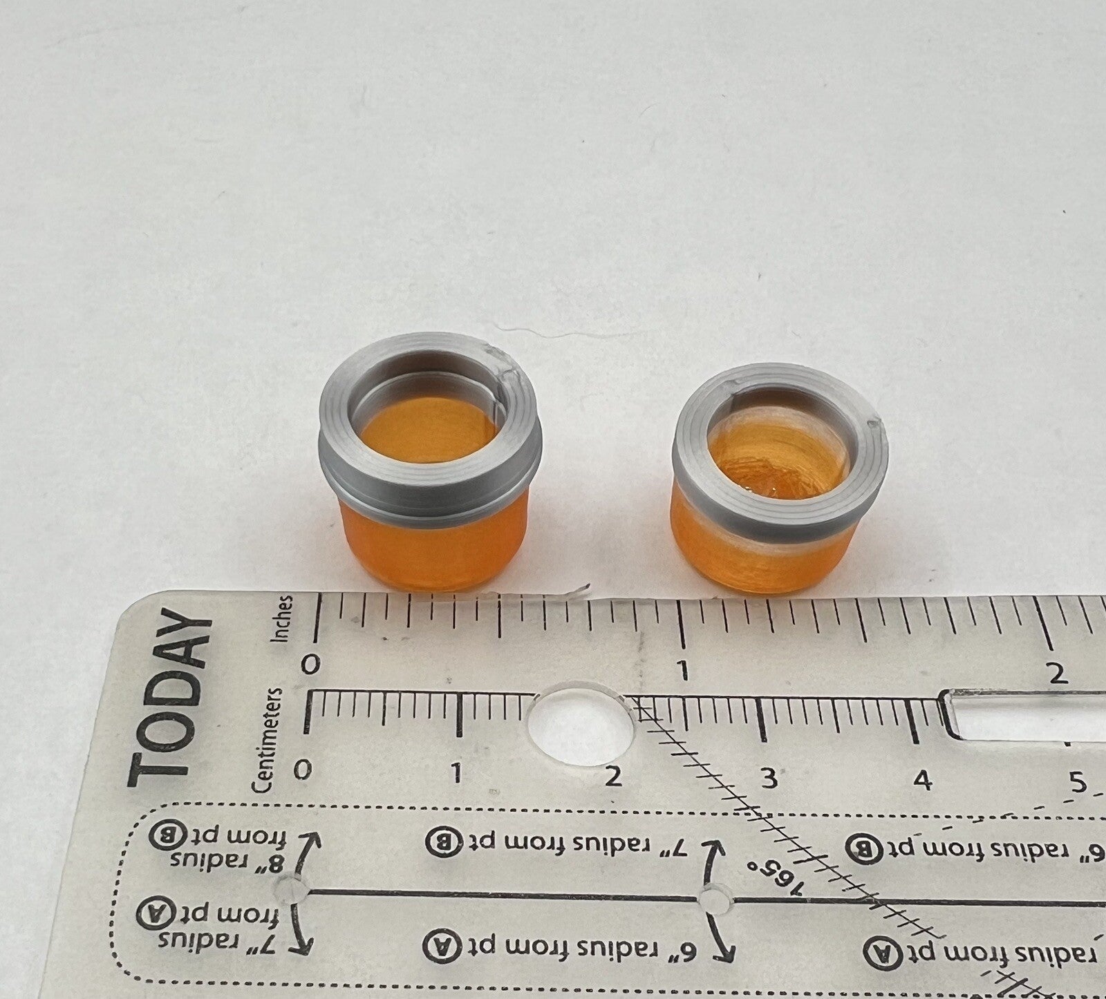 2 Pack 1/18 LED Ready Amber Beacon Lightbar Construction Work Tow Truck Security1