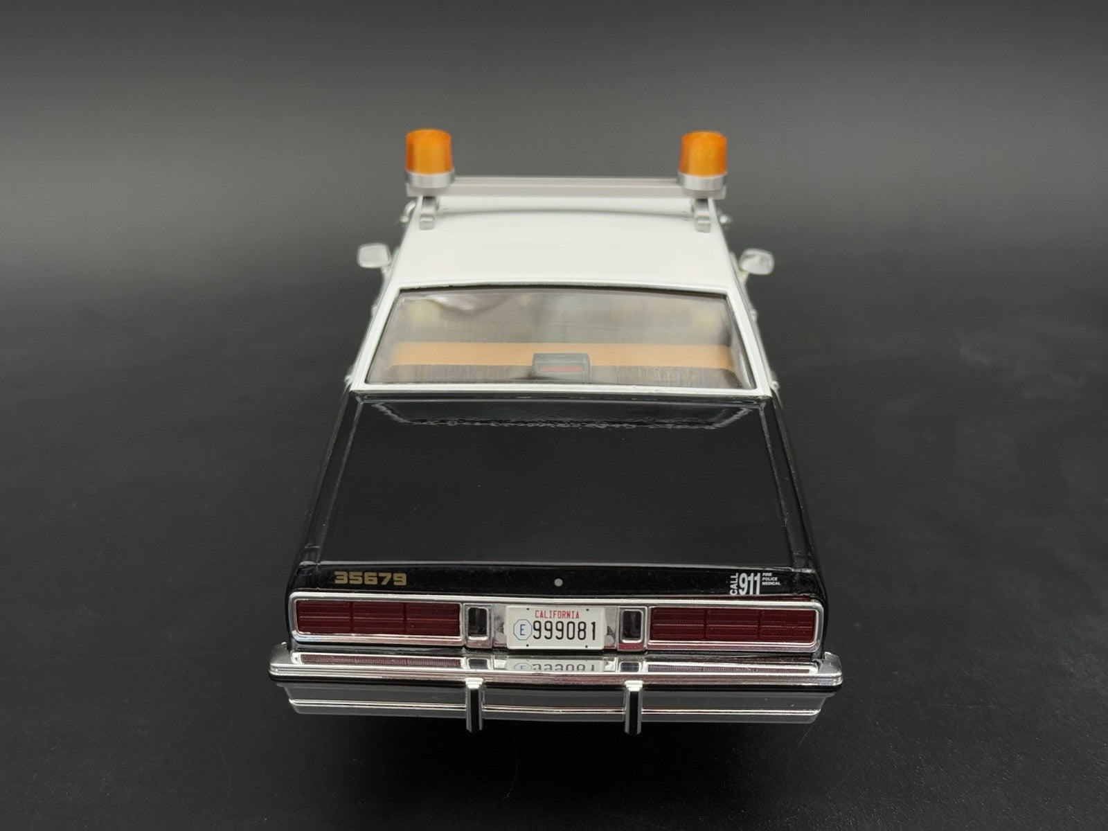 1/18 LED Ready Federal Amber Twin Beacon Ray Only Police Lightbar Visibar9