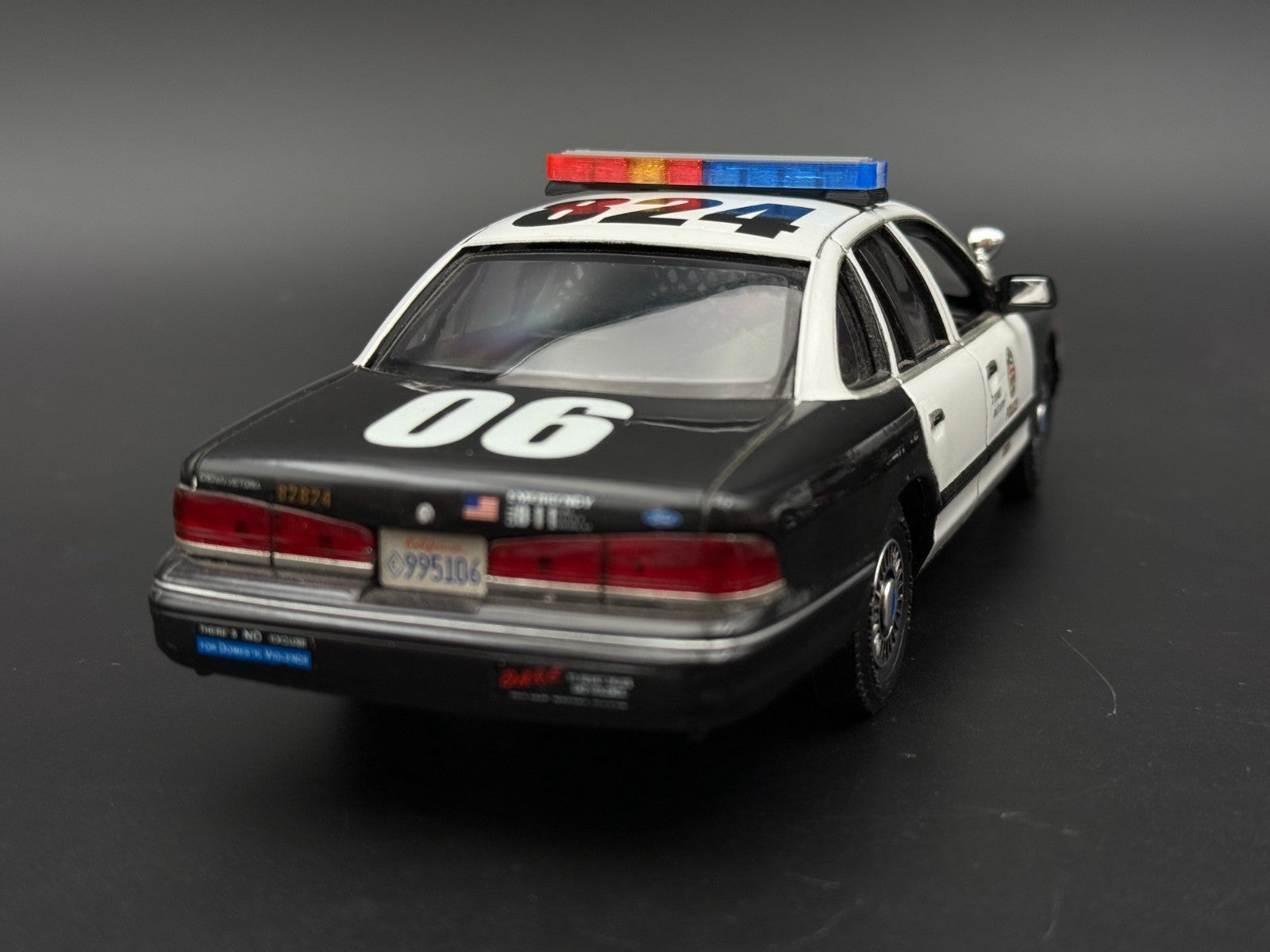 1/24 Scale Model LED Ready Whelen Edge Lightbar Blue Red Amber Police 2408BR511