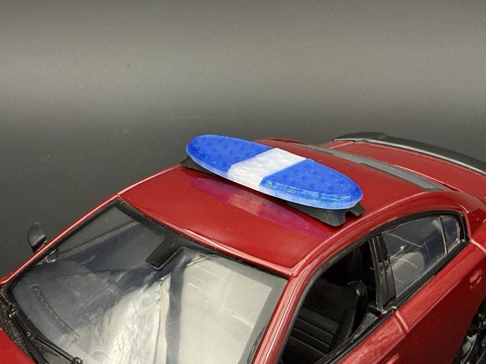 1/24 25 Scale Model LED Ready Blue Federal Signal Arjent Lightbar Police 2412BC8