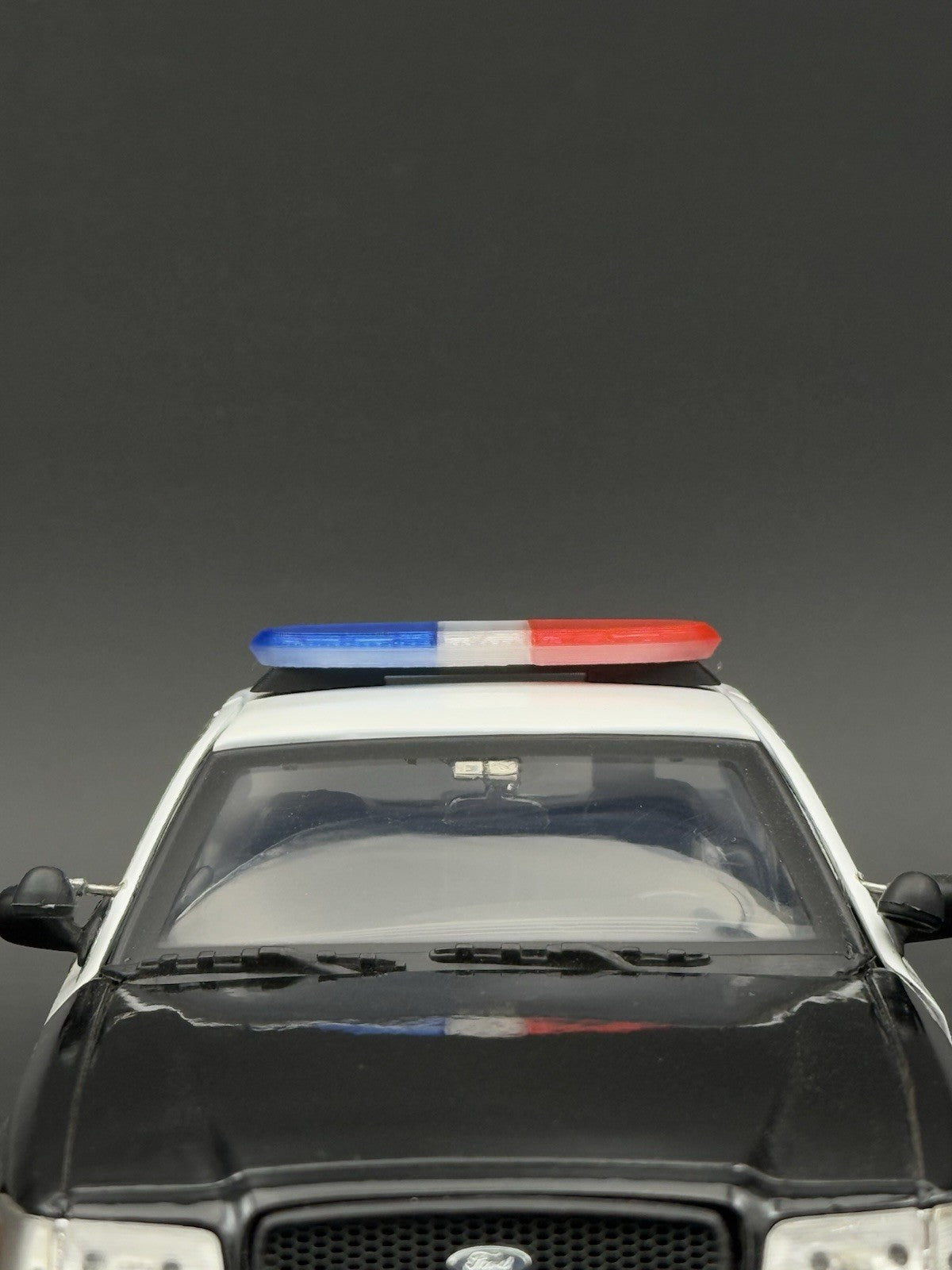 1/18 Scale Model LED Compatible Blue Red Federal Arjent Lightbar Police 1804BR10