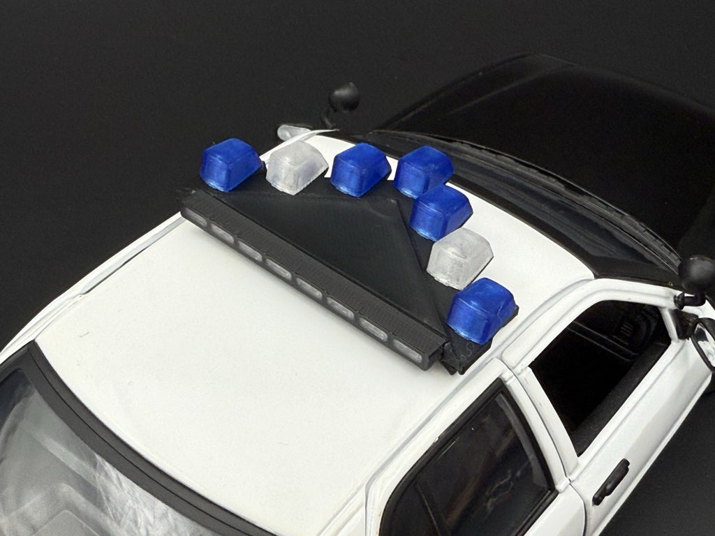 1/18 LED Ready FHP Federal Vector Vision Lightbar Florida Highway Patrol Police10