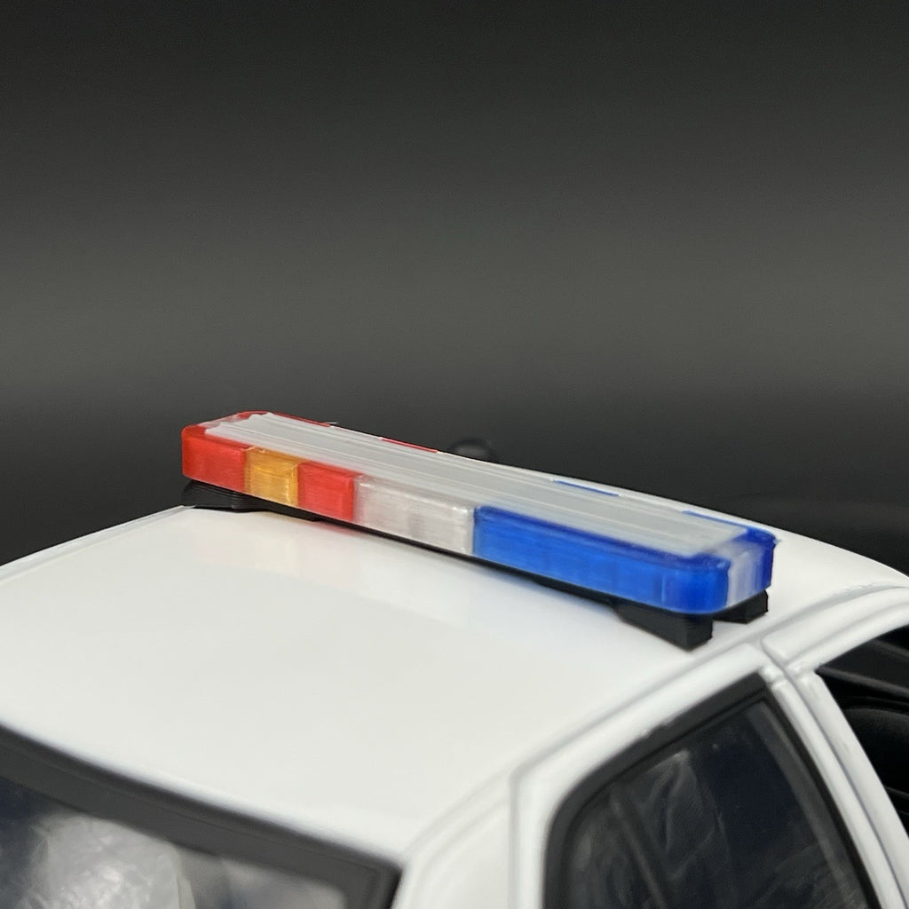 1/18 LED Ready Whelen Edge Connecticut State Police Lightbar Blue Red Amber3
