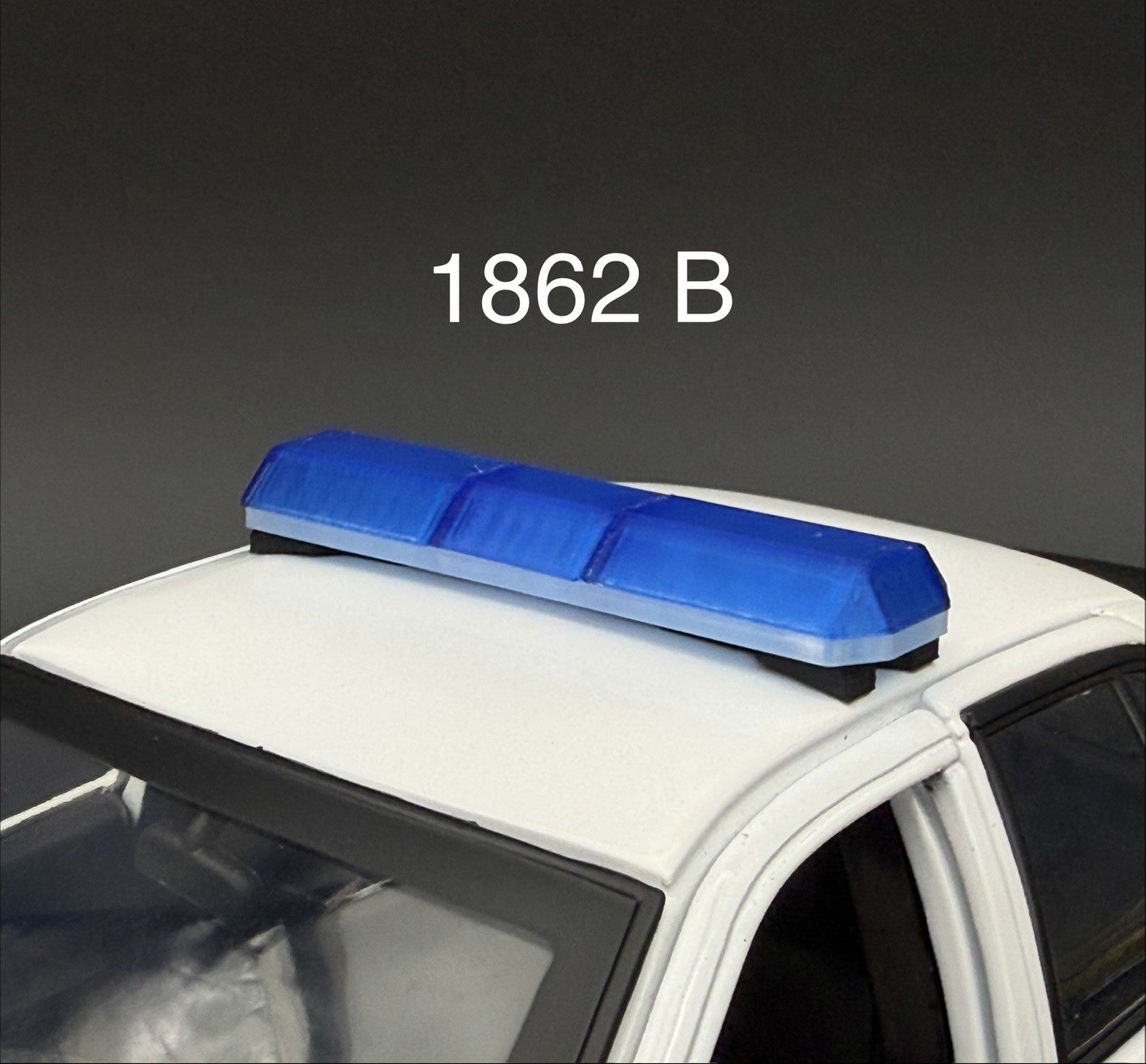 1/18 Scale Model Blue Code 3 Excalibur Lightbar Police 1862B0