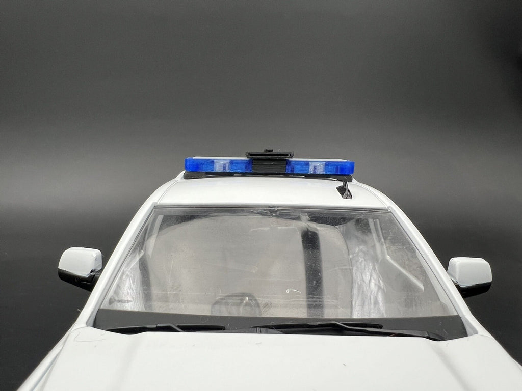 1/24 25 27 LED Ready Whelen Edge Lightbar Blue W/ Speaker State Police Sheriff1