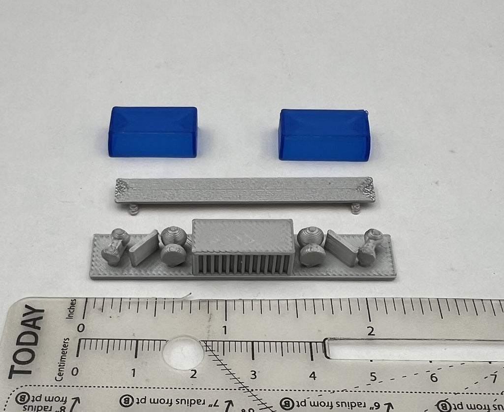 1/24 25 Blue Federal Signal Twinsonic Lightbar Police Sheriff State Patrol1