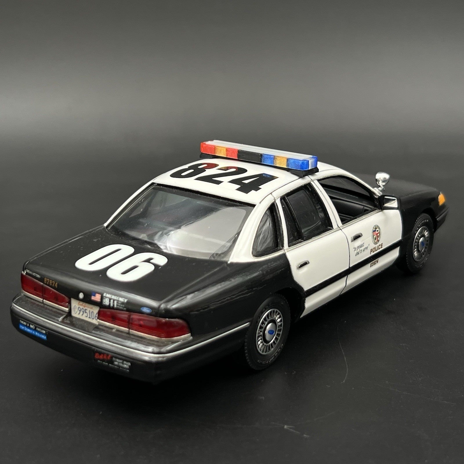 1/24 LED Ready Whelen Edge Lightbar Blue Red Amber Highway Patrol Police Sheriff6