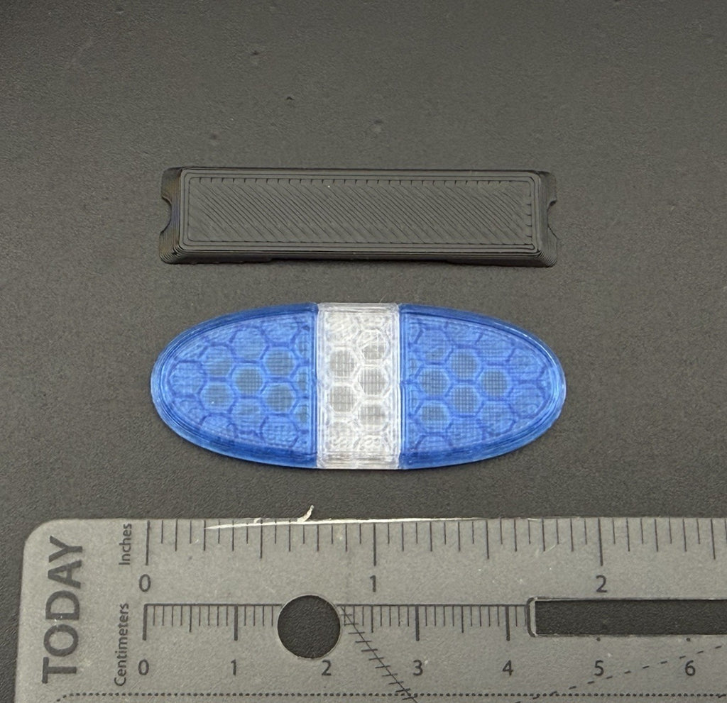 1/24 25 Scale Model LED Ready Blue Federal Signal Arjent Lightbar Police 2412BC1