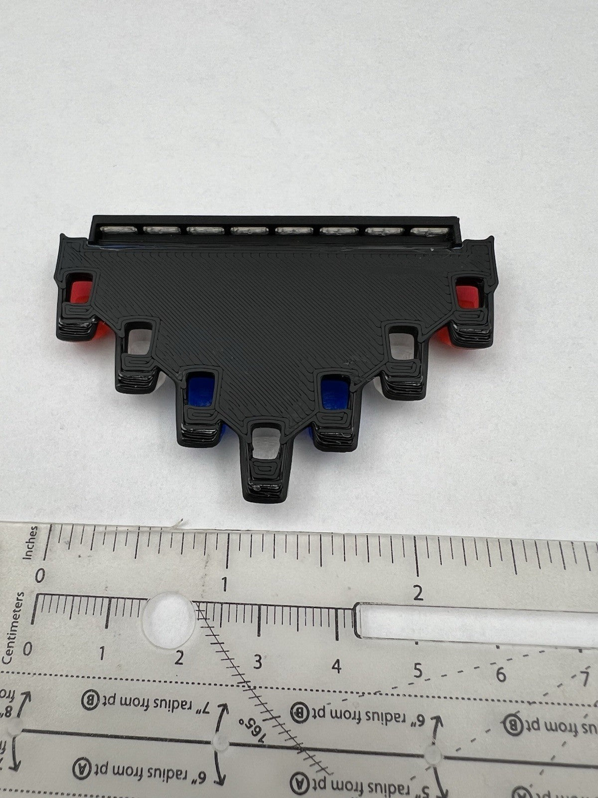 1/18 LED Ready Blue Red Federal Signal Vector Vision Lightbar Police Car BR22