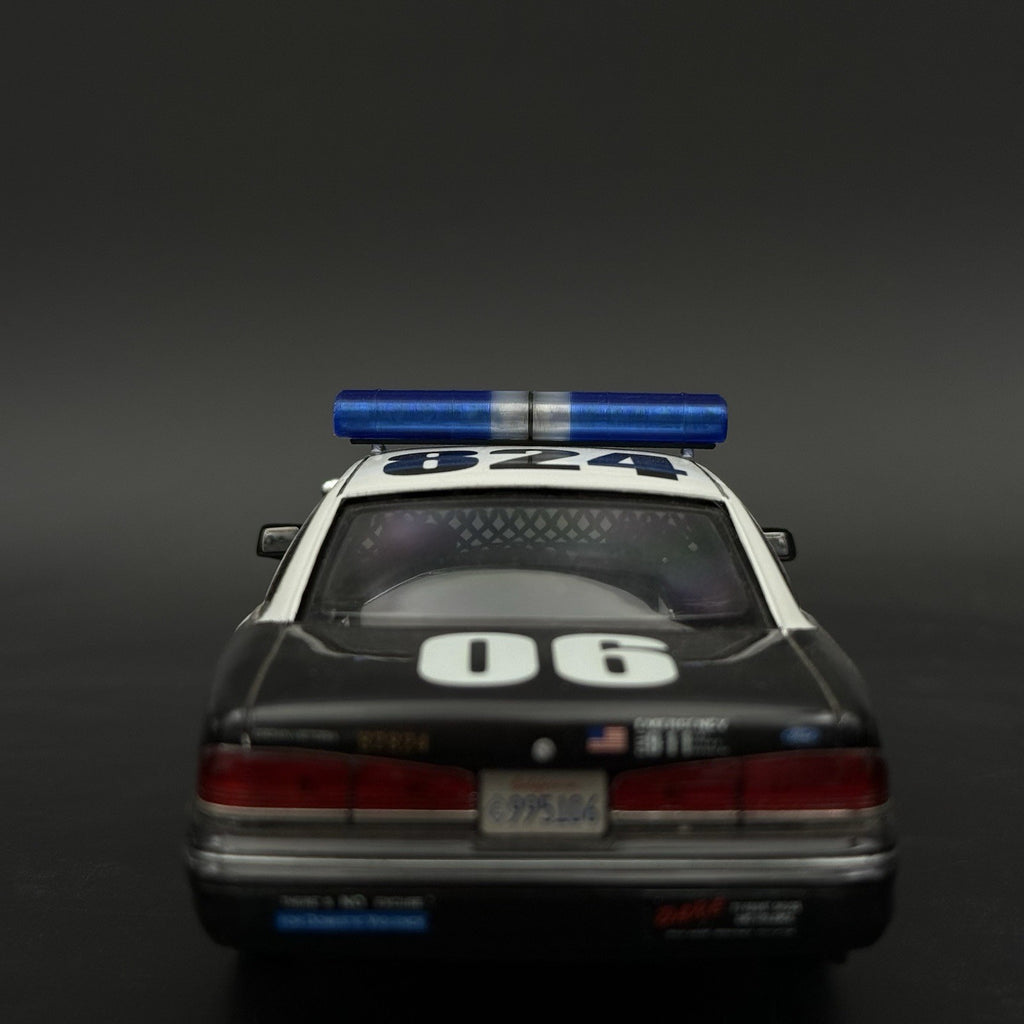 1/24 1/25 LED Ready AeroDynic Blue Clear Lightbar Police Sheriff State Trooper6