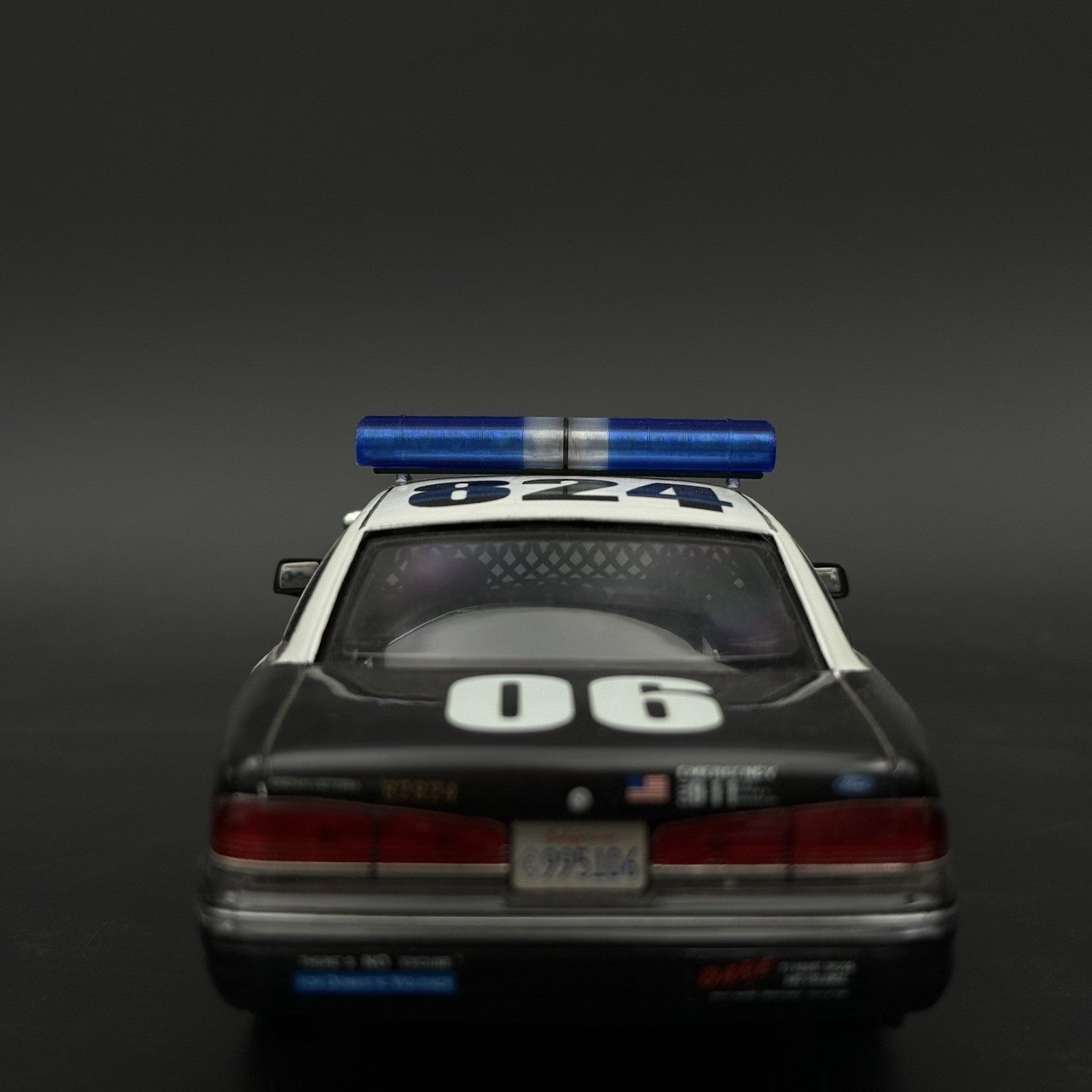 1/24 1/25 LED Ready AeroDynic Blue Clear Lightbar Police Sheriff State Trooper6