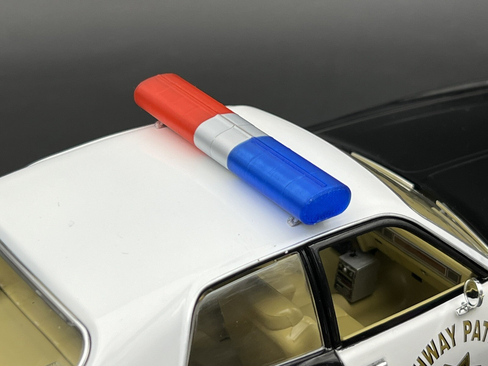 1/18 LED Ready AeroDynic Lightbar Dukes Of Hazzard Sheriff Blue Red Police CHP6