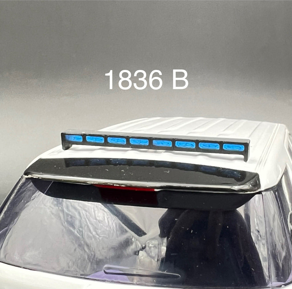1/18 LED Ready Blue Traffic Advisor Arrow Stick Deck Lightbar Police Sheriff0