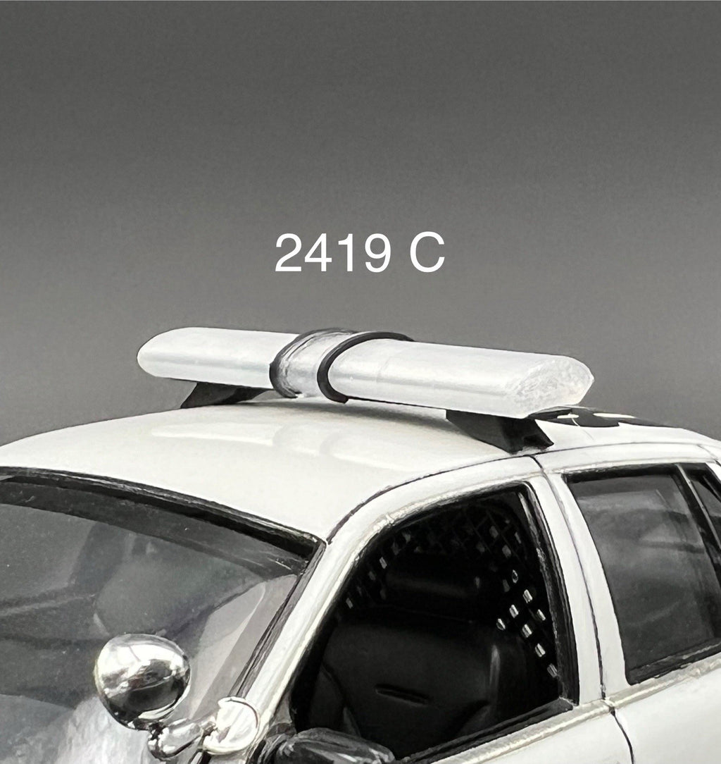 1/24 25 LED Compatible Jetstrobe Jetstream Lightbar Clear Police Sheriff Fire0