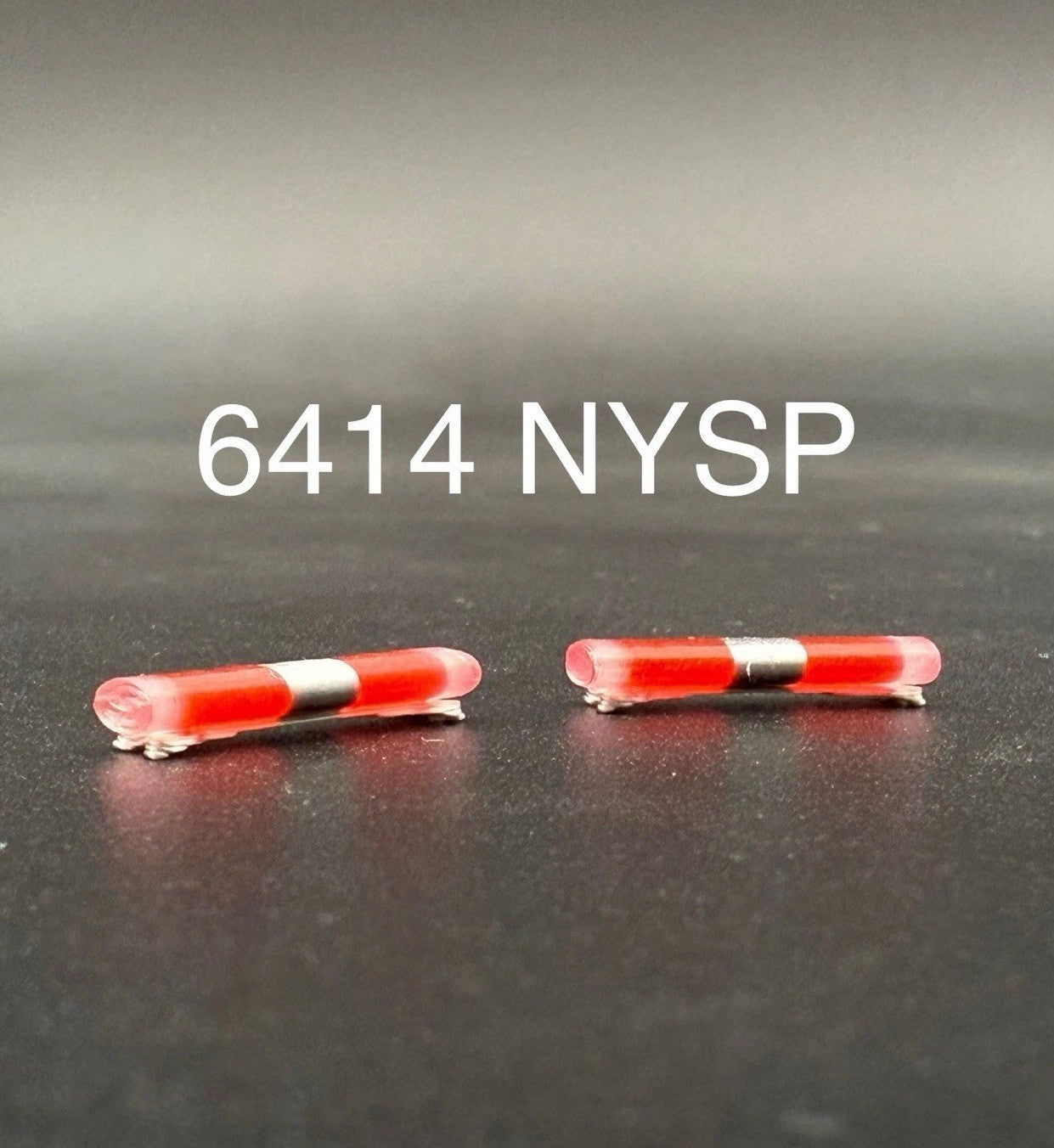 2 Pack 1/64 Clear Red Chrome NYSP Aerodynic Lightbar New York State Police0