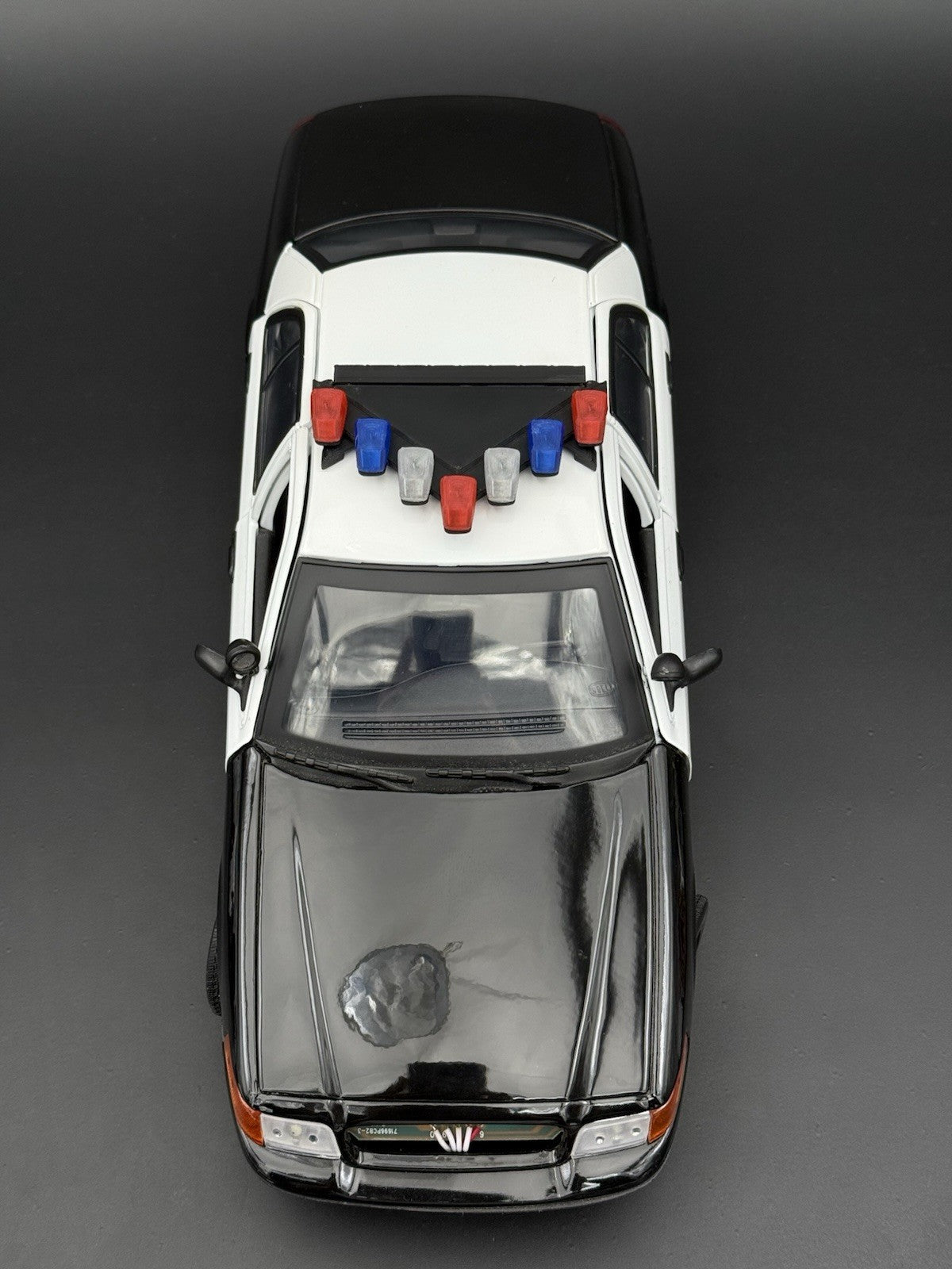 1/18 Scale Model LED Ready CHP PSP Federal Vector Lightbar Police Car 1837 BR36