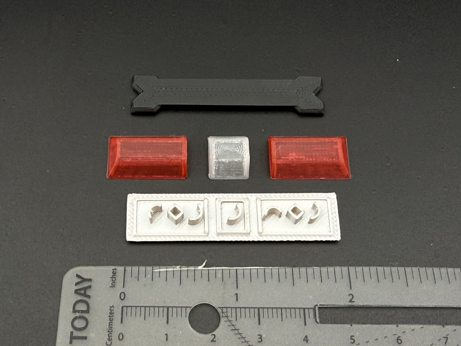 1/24 1/25 Scale Model Red Clear Code 3 LP6000 Lightbar Police Fire 2411ClearR1