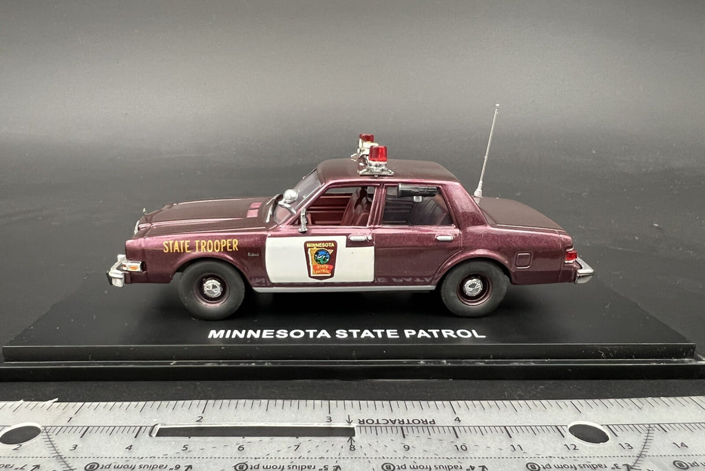 1/43 Minnesota State Patrol Police Dodge Diplomat First Response Trooper O Scale1