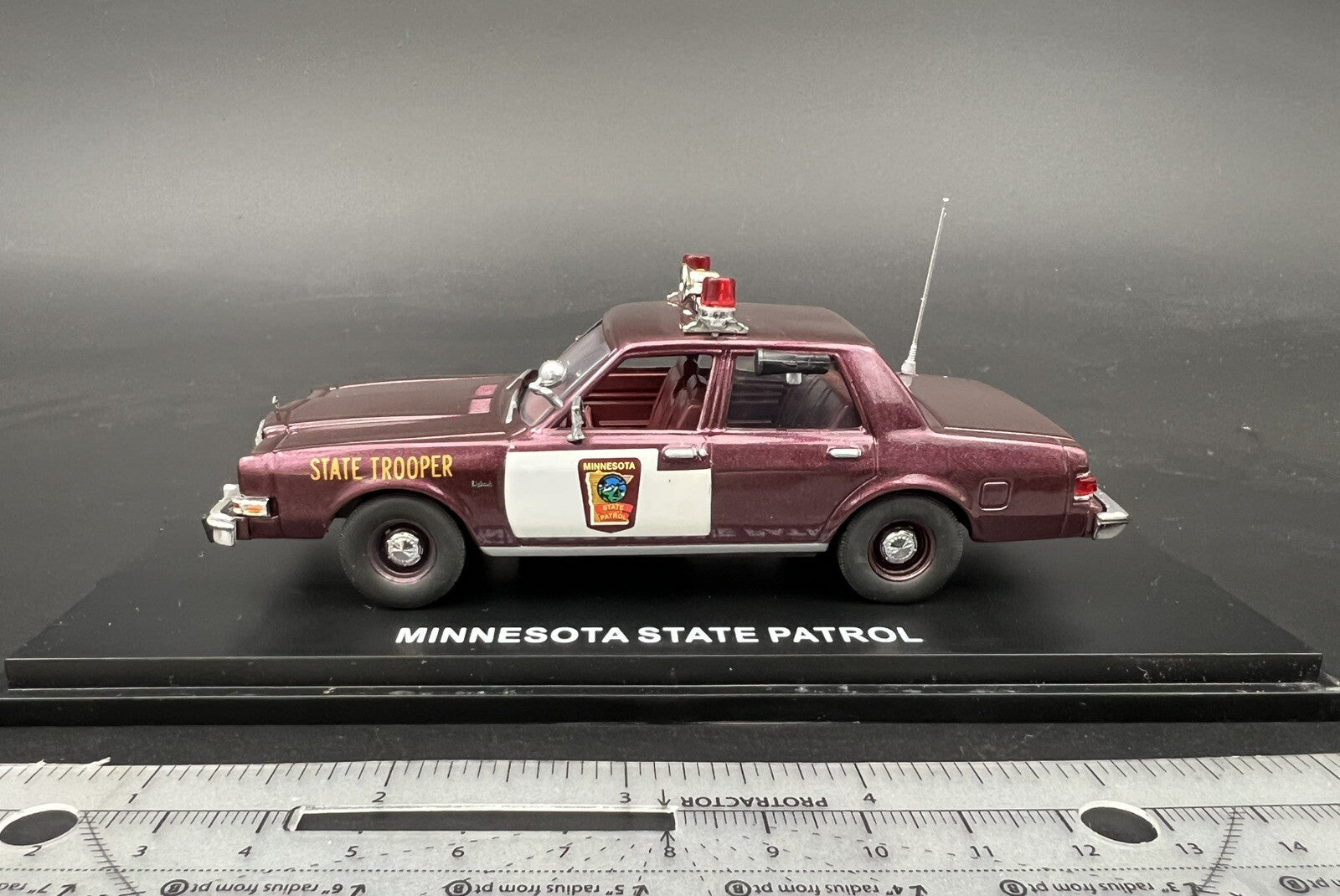 1/43 Minnesota State Patrol Police Dodge Diplomat First Response Trooper O Scale1