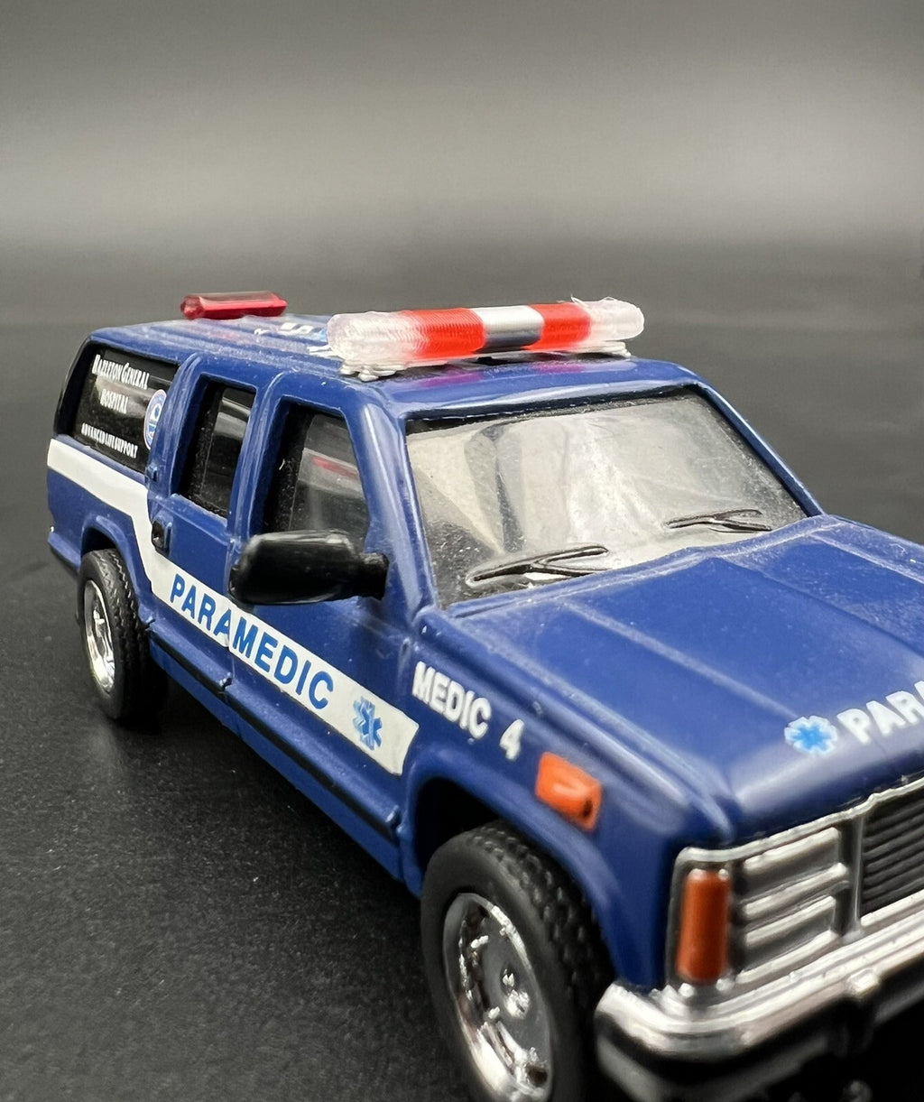4 Pack 1/87 Clear Red Chrome NYPD Federal Signal Aerodynic Lightbar Police6