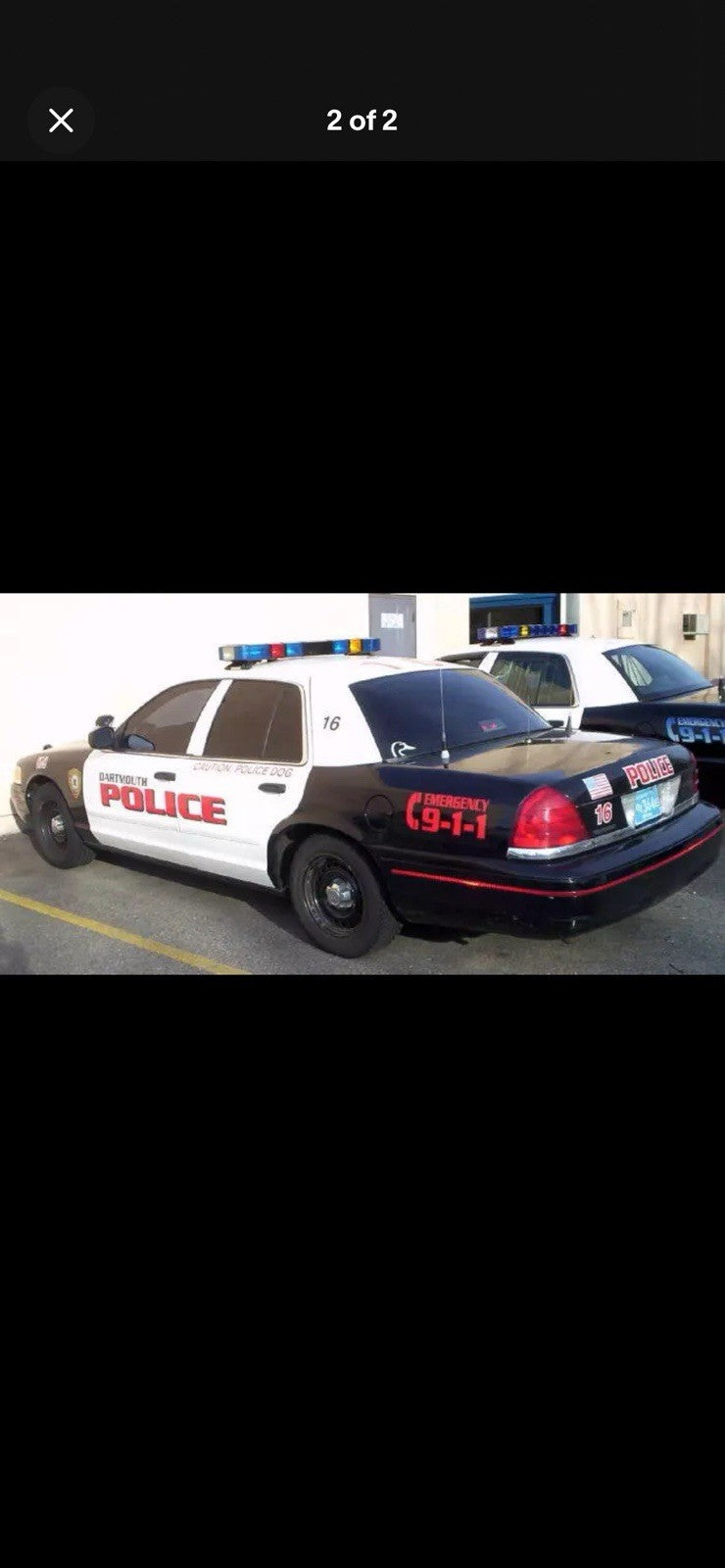 1/18 LED Ready Whelen Edge Massachusetts Police Lightbar Blue Clear Amber Red15