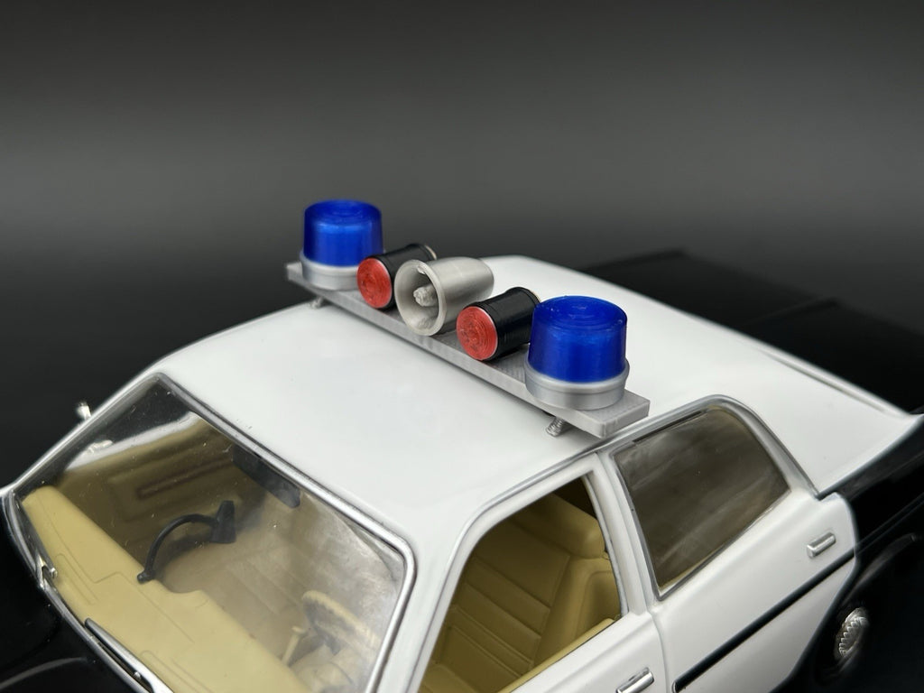 1/18 Blue Mars Skybolt Beacon Lightbar Siren Speaker Police Sheriff Fire12