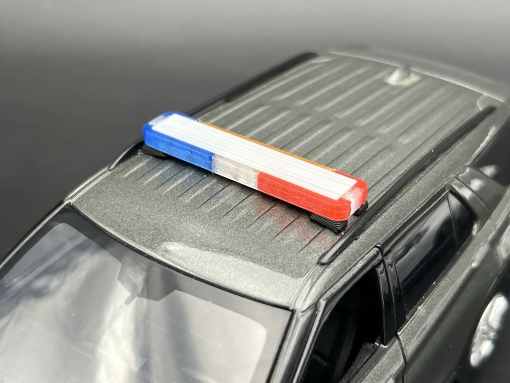 1/24 LED Ready Whelen Edge Lightbar Blue Red Amber Highway Patrol Police Sheriff3