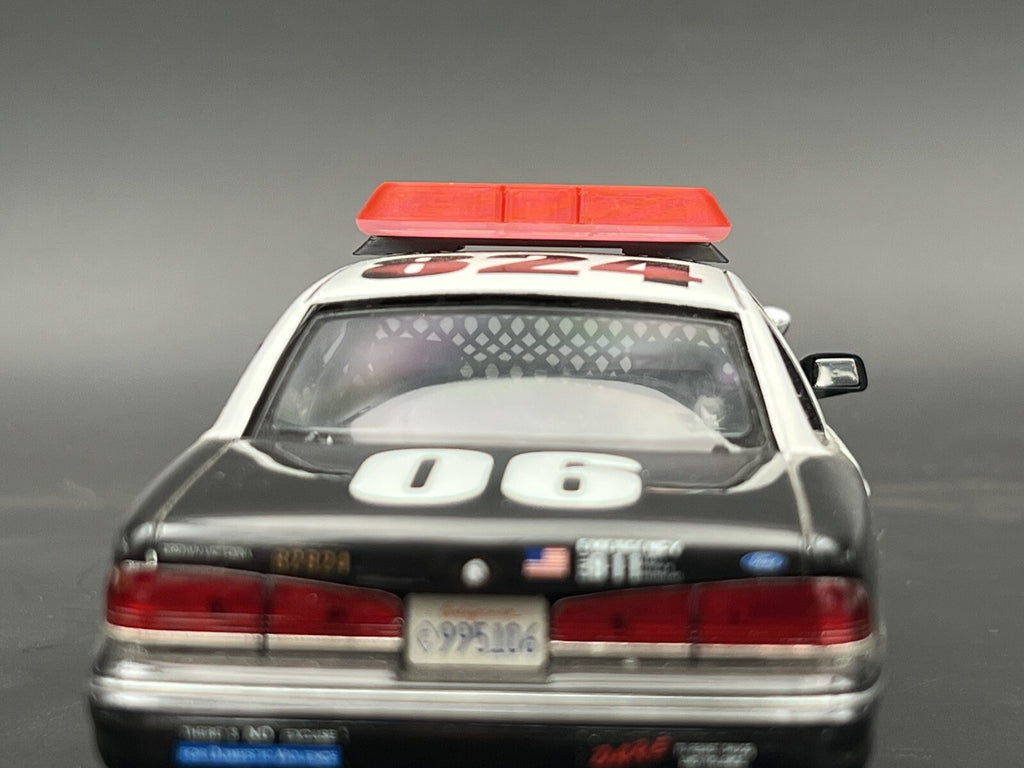 1/24 25 Red Federal Signal Vista Lightbar Fire State Police Trooper Sheriff EMS8