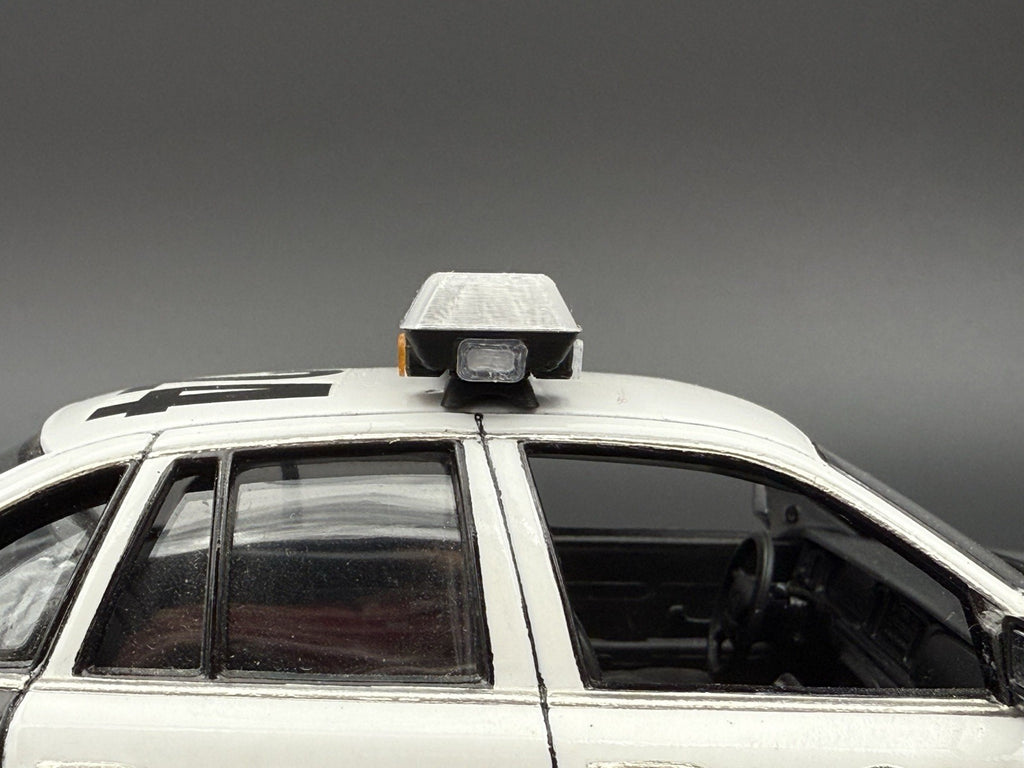 1/24 25 Scale Clear Chrome Streethawk Lightbar Police 246410