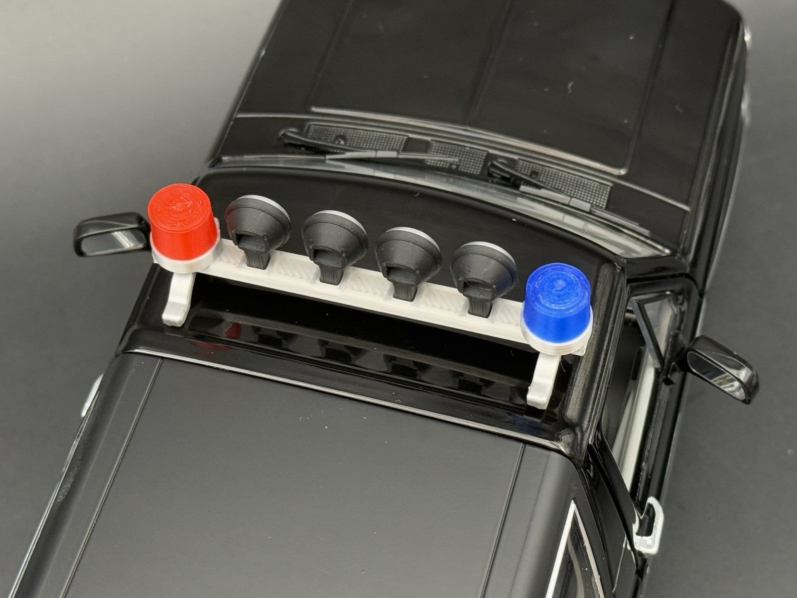 1/24 Scale Model Twin Beacon Ray Blue Red Police Lightbar Visibar 2461 LAPD12