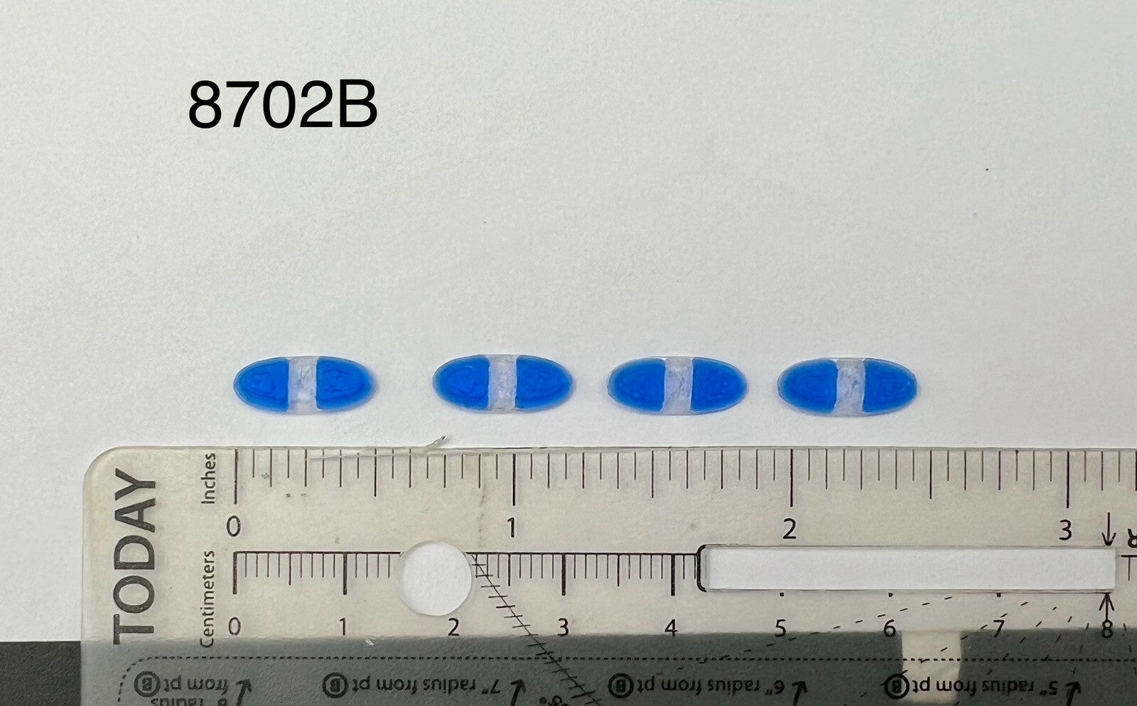 4 Pack 1/87 HO Scale Blue Federal Signal Vista Lightbar Police Gendarmerie EU0