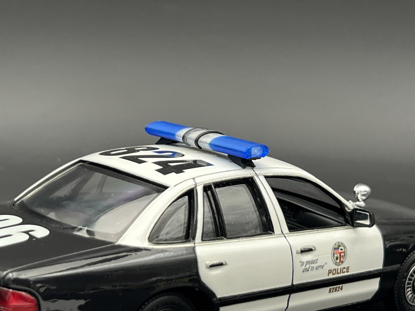1/24 25 LED Ready Jetstrobe Jetstream Lightbar Blue Clear State Police Sheriff7