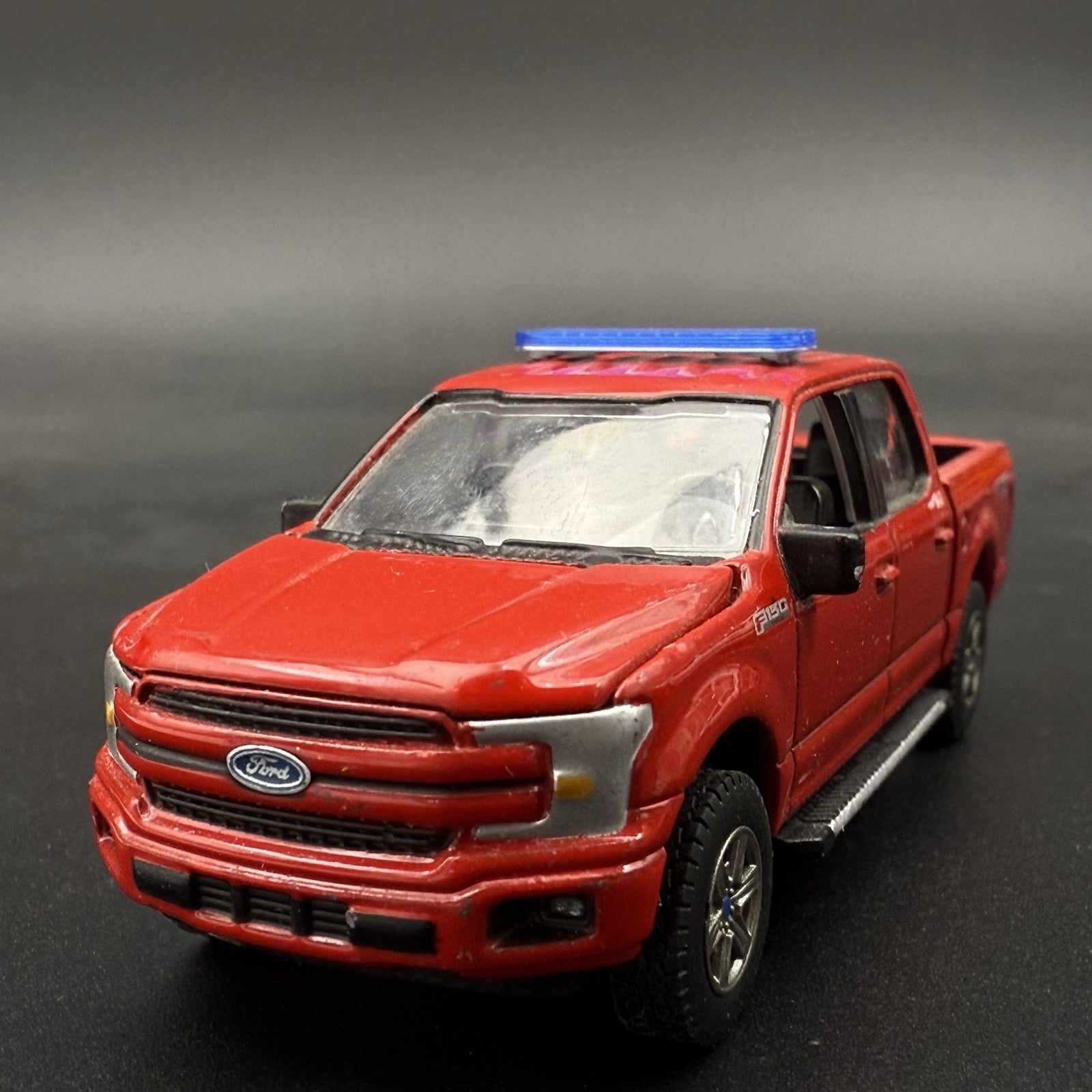 2 Pack 1/64 Blue LED Code 3 X2100 Lightbar For Police Sheriff Fire Ambulance SUV7