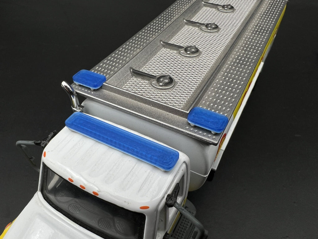3 Pack 1/64 Whelen Long & Short Blue Lightbar Code 3 Fire DCP Tow Truck Trailer4