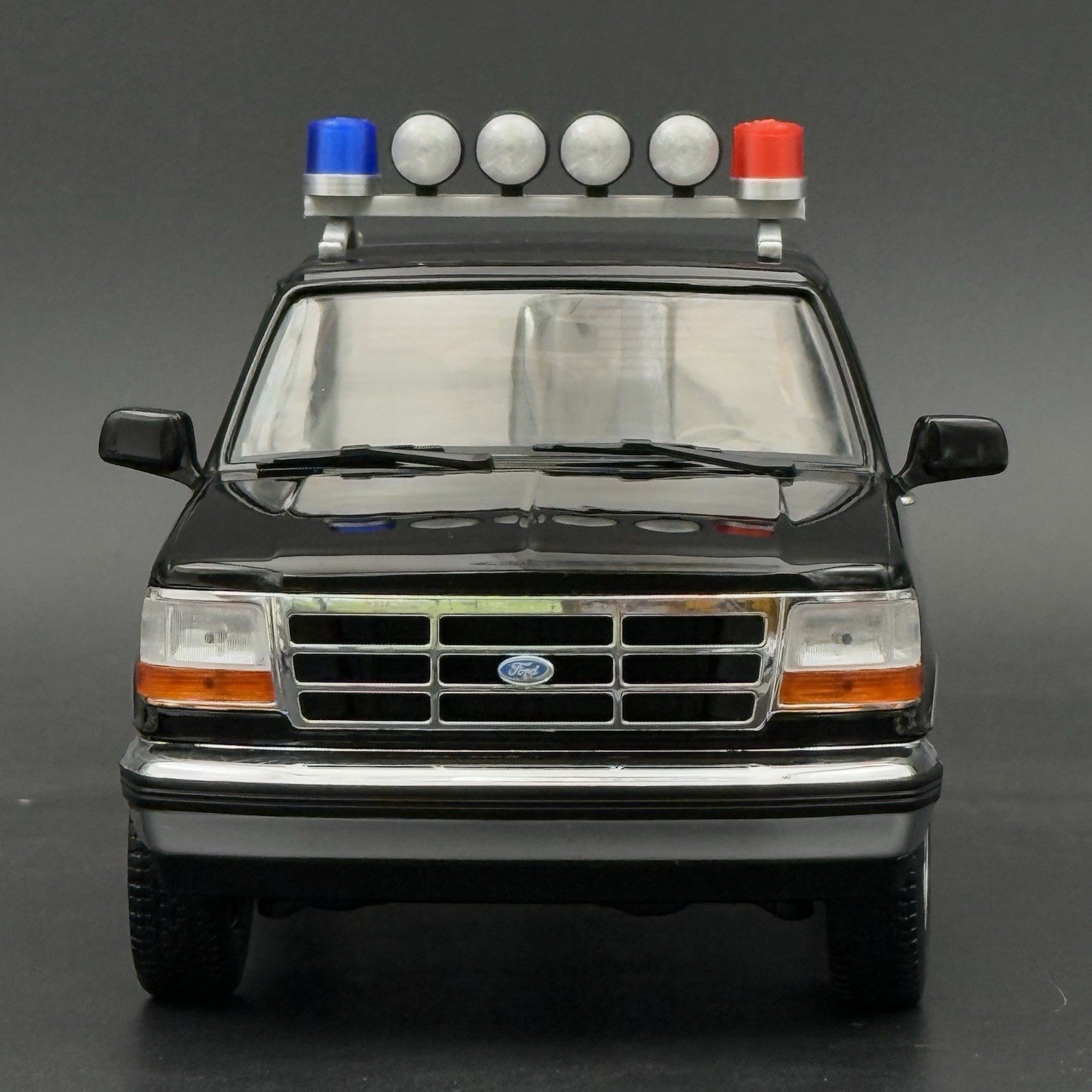 1/18 LED Ready Federal Twin Beacon Ray Blue Red LAPD Police Lightbar Visibar15
