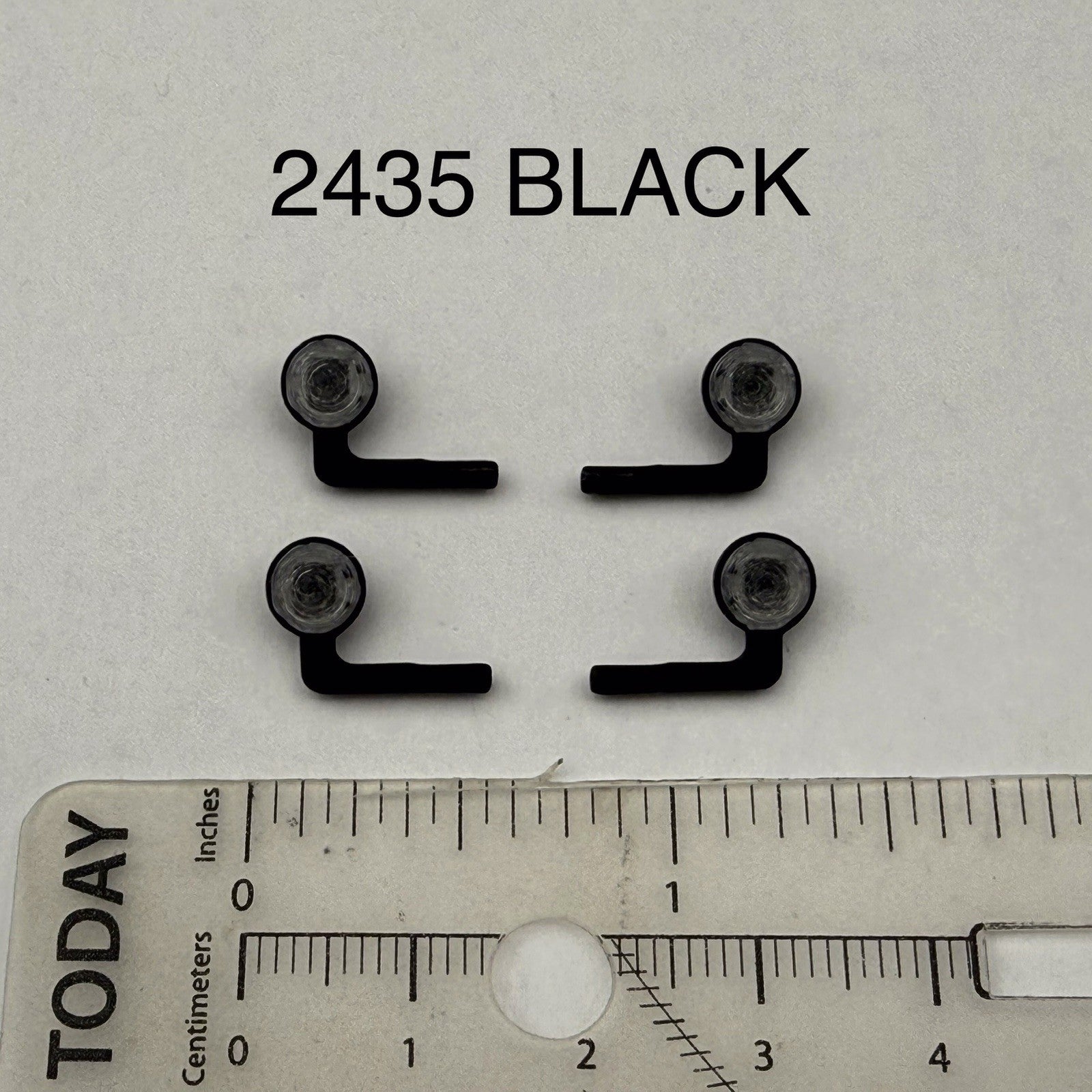 4 Pack 1/24 25 Scale Model Black Spotlight LED Compatible Police 2435 Black0