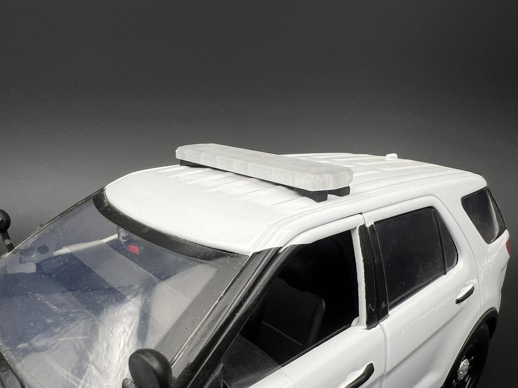 1/10 Scale Model PCB Compatible Code 3 2700 Clear Lightbar Police 10PCBC4