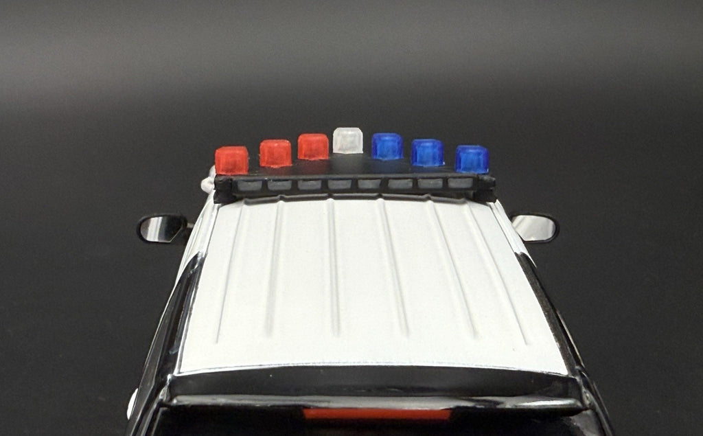 1/24 25 Scale Model LED Ready Blue Red Federal Vector Lightbar Police 2432 BR212