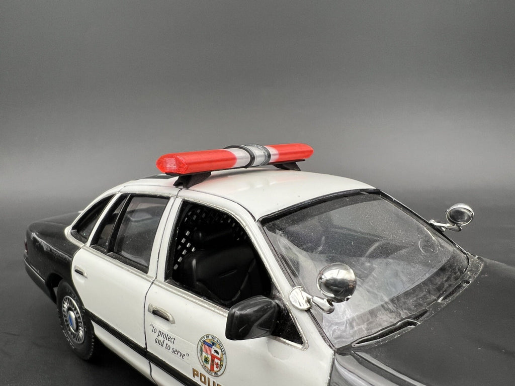 1/24 25 LED Ready Jetstrobe Jetstream Lightbar Red Clear Police Sheriff Fire EMS6