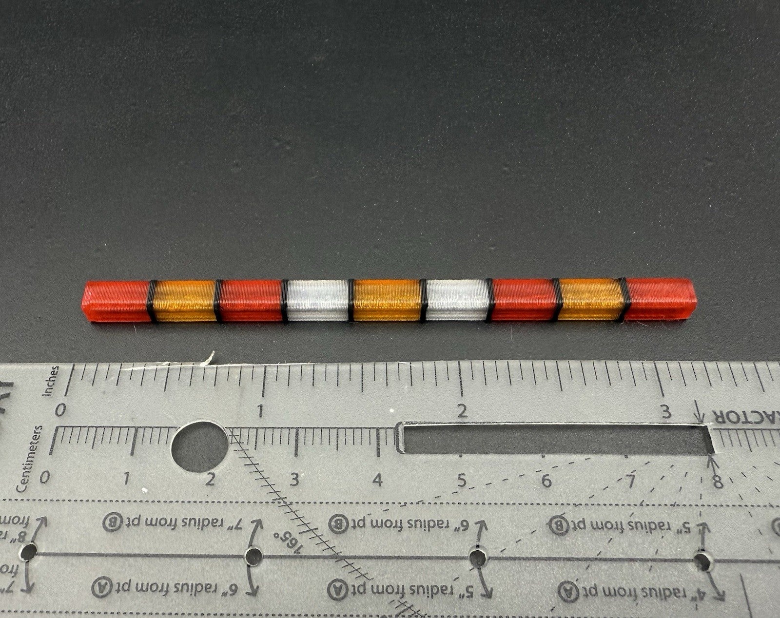 1/43 Scale Model Red Amber Clear Whelen 4500 Box Ambulance Light Fire 4345RCA0