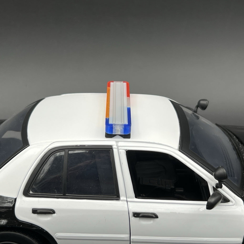 1/18 LED Ready Whelen Edge Lightbar Blue Red Amber Highway Patrol Police Sheriff11
