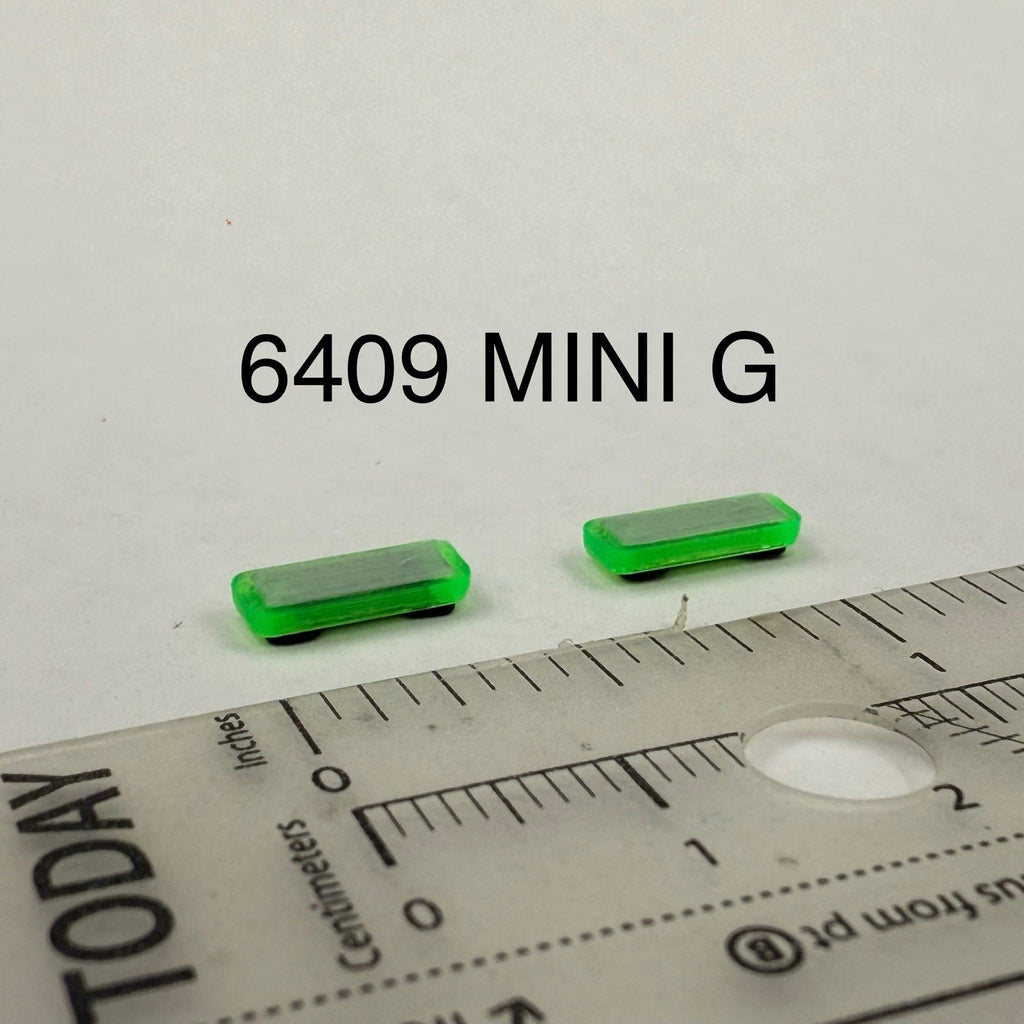 2 Pack 1/64 Mini Whelen Edge Green Lightbar Gray Top Cover Work Truck Security0