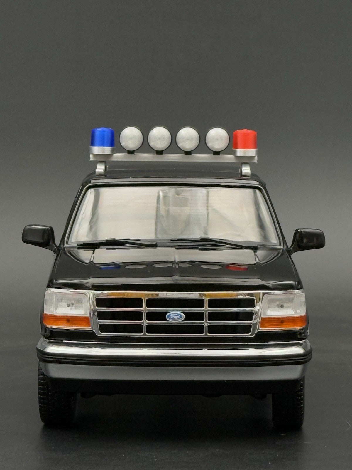 1/24 Scale Model Twin Beacon Ray Blue Red Police Lightbar Visibar 2461 LAPD3