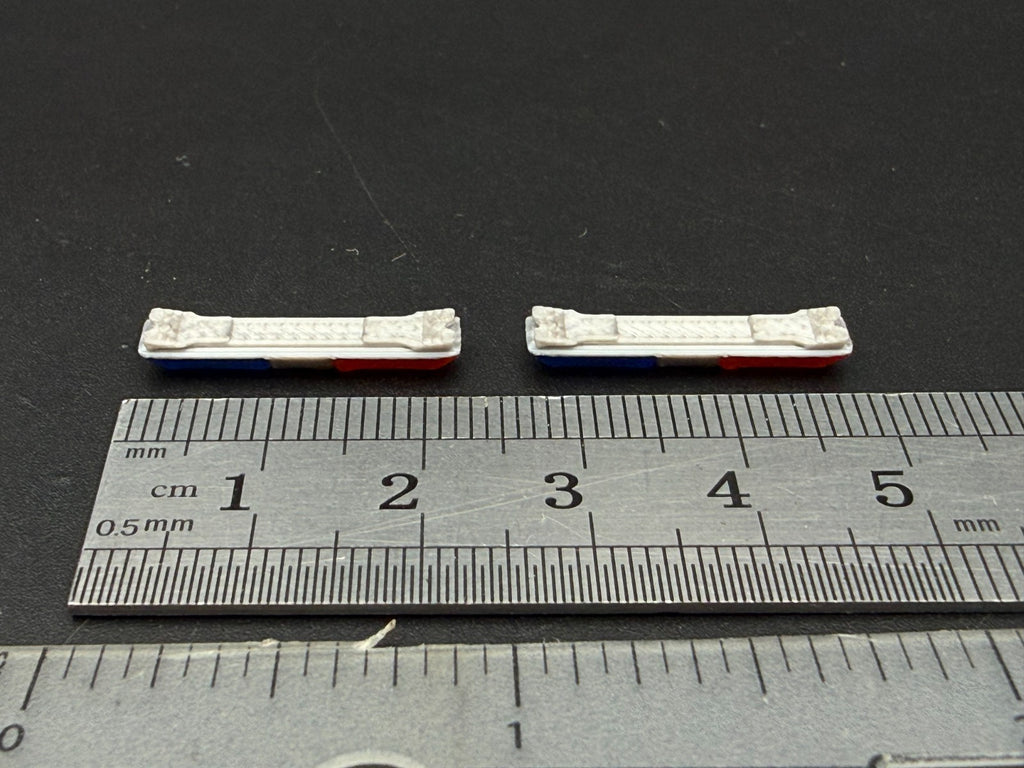 2 Pack 1/64 Scale Code 3 LP6000 Blue Red Lightbar Greenlight Police 6417BR2