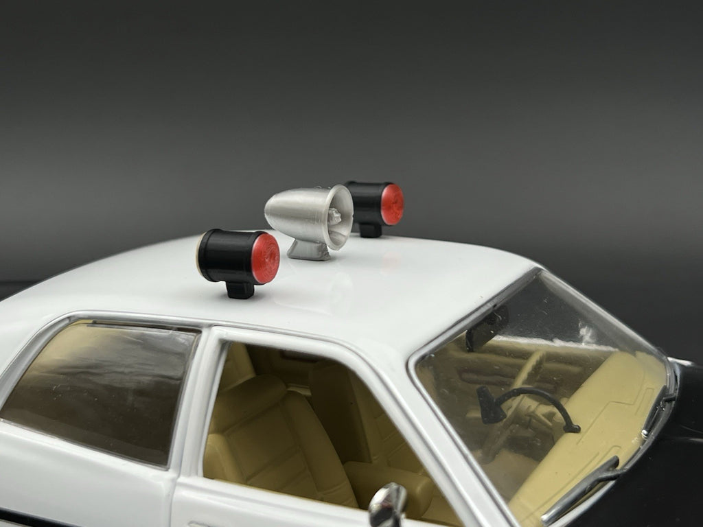 1/10 1/12 Scale LAPD Adam 12 Can Light Siren Trio T2 Los Angeles Police 10038