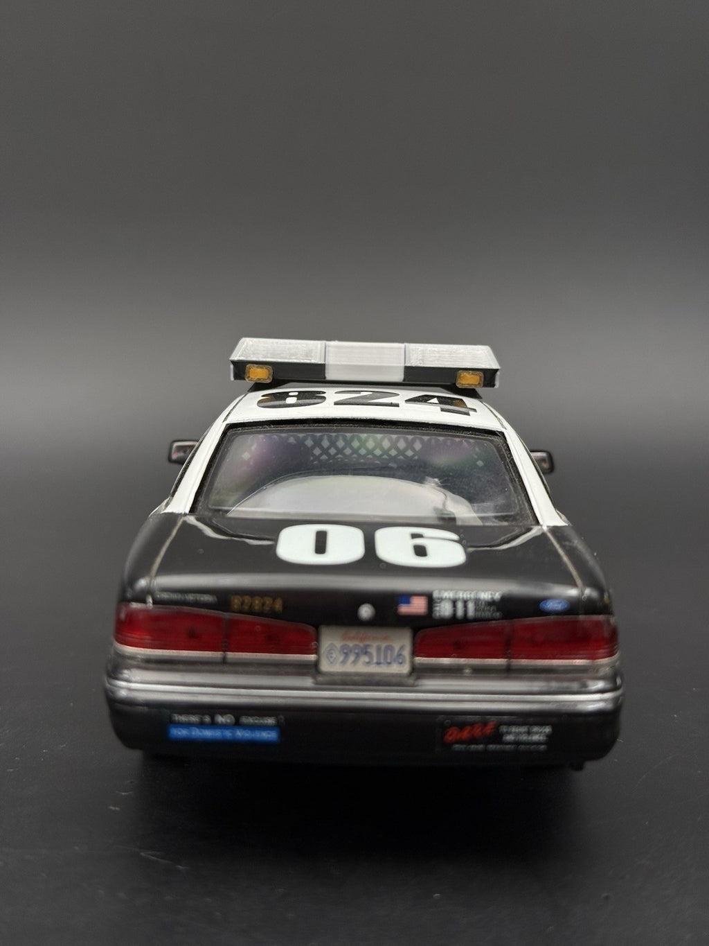 1/24 25 Scale Clear Chrome Streethawk Lightbar Police 246414